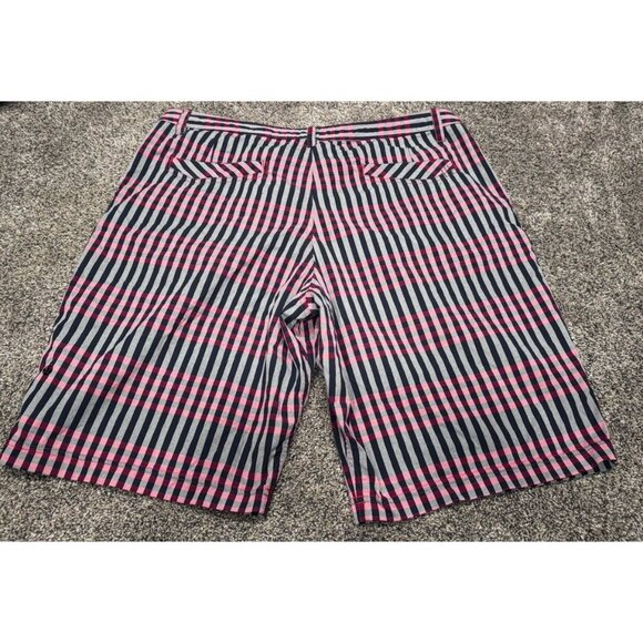 Lululemon Men’s Kahuna Plaid Shorts Blue Red Size 40 EUC - Picture 2 of 5